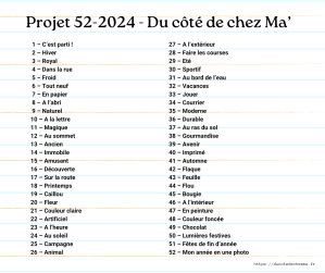 Projet 52-2024 Couleur Claire